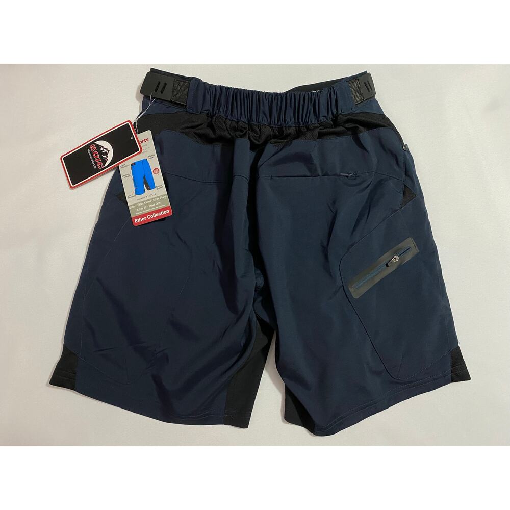 ZOIC Men's Ether All-Mountain Shorts — Medium 9” Inseam NWT -Removable liner